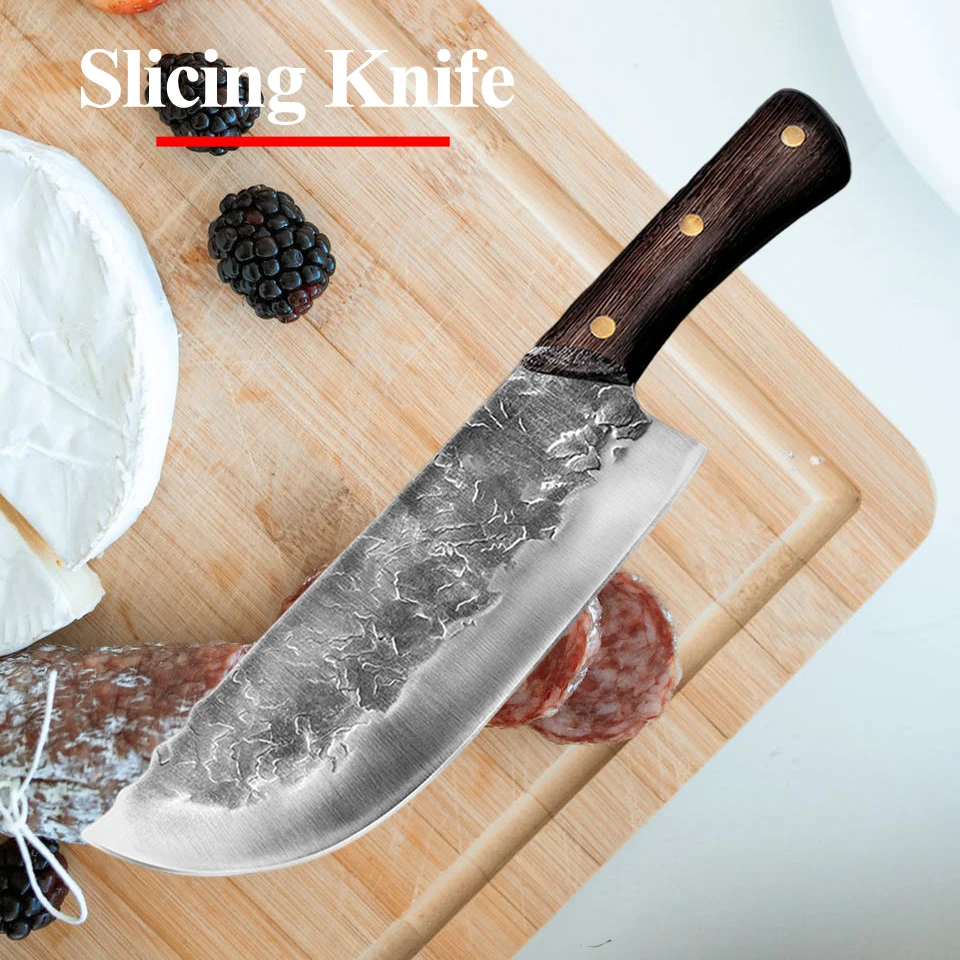 Kitchen Knife Meat Cleaver Hunting Knife Forged Kitchen Knife Damascus Chef Knife Forged Stainless Steel Multifunctional
Kitchen Knife Meat Cleaver Hunting Knife Forged Kitchen Knife Damascus Chef Knife Forged Stainless Steel Multifunctional
