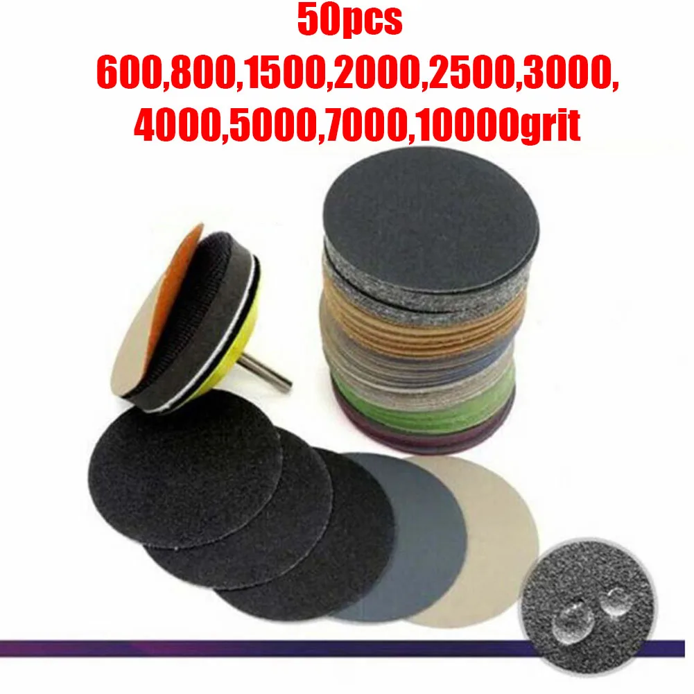 50pcs Sanding Discs 3inch 75mm Silicon Carbide Abrasive Paper 600-10000 Grit Sand Disc Sanding Grinding Paper
50pcs Sanding Discs 3inch 75mm Silicon Carbide Abrasive Paper 600-10000 Grit Sand Disc Sanding Grinding Paper