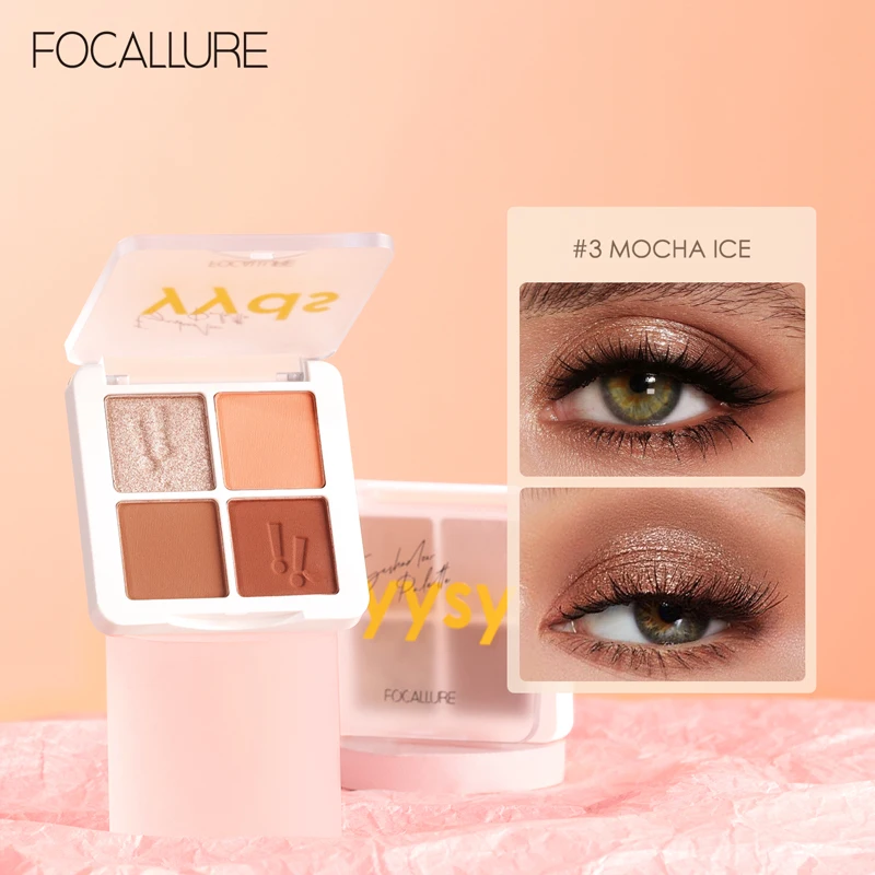 FOCALLURE 4 Color Eyeshadow Palette Long-lasting Shadows Glitter Shiny Pigment Matte Naked Waterproof Professional Cosmetics
FOCALLURE 4 Color Eyeshadow Palette Long-lasting Shadows Glitter Shiny Pigment Matte Naked Waterproof Professional Cosmetics