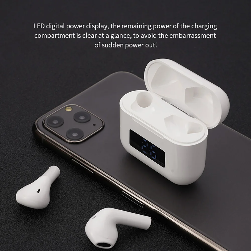 TWS-наушники Pro 8 беспроводные с шумоподавлением Bluetooth для Iphone Xiaomi Huawei | Электроника