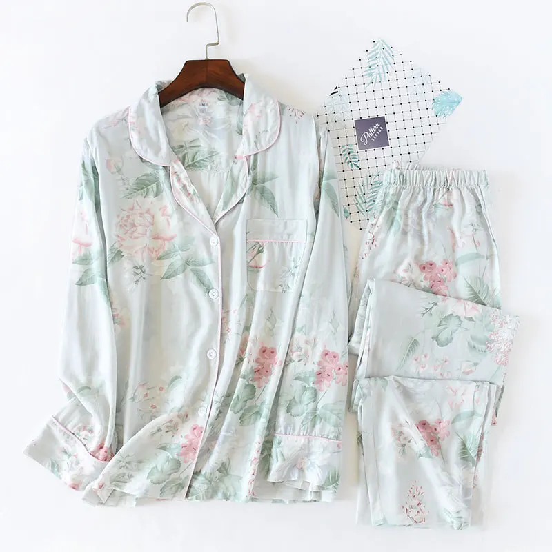 Fdfklak Women Pajama Set Cotton Cardigan Buttons Sleepwear Homewear Spring Autumn Long Sleeve Female Pyjamas Suit
Fdfklak Women Pajama Set Cotton Cardigan Buttons Sleepwear Homewear Spring Autumn Long Sleeve Female Pyjamas Suit