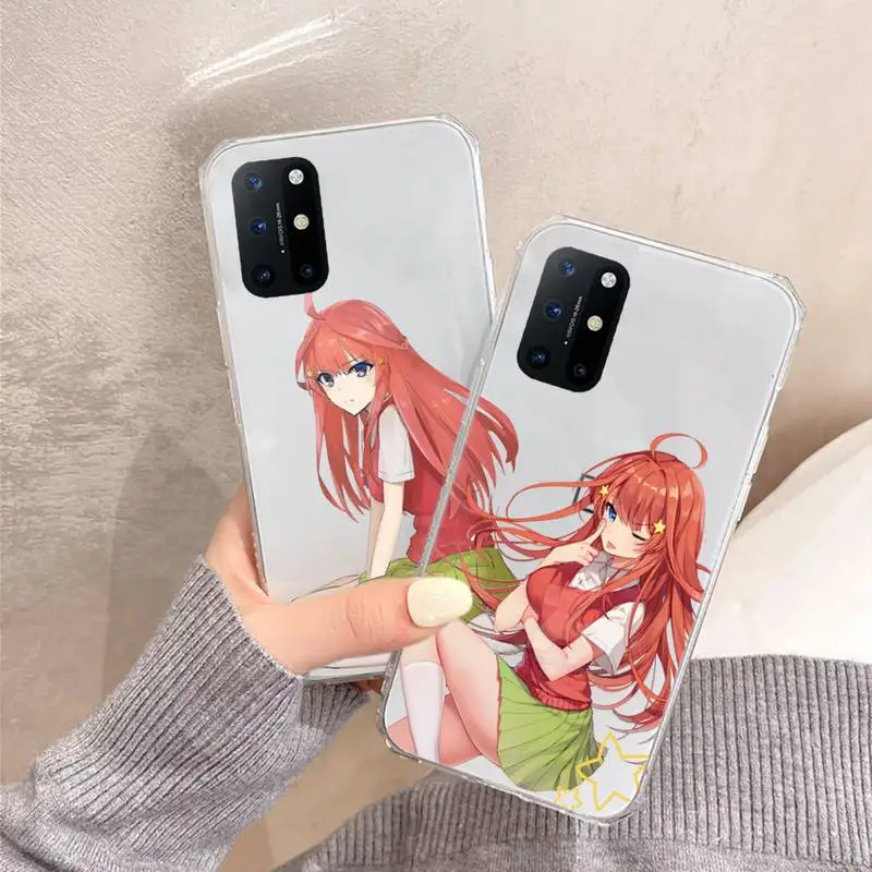 Gotoubun no Hanayome Phone Case Transparent for OnePlus 7 9 8 t pro luxury design shell cover
Gotoubun no Hanayome Phone Case Transparent for OnePlus 7 9 8 t pro luxury design shell cover