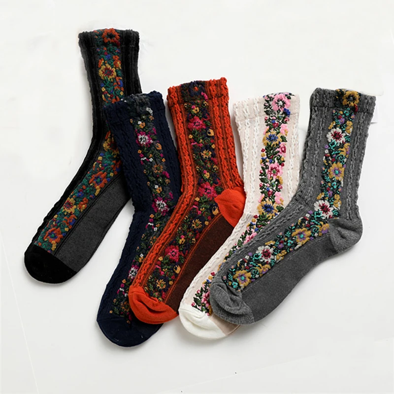 Summer Flowers Cotton Euramerican National Wind Socks Warm Cute Socks New Fashion Hot Linen Pattern Retro Floral Women Socks
Summer Flowers Cotton Euramerican National Wind Socks Warm Cute Socks New Fashion Hot Linen Pattern Retro Floral Women Socks