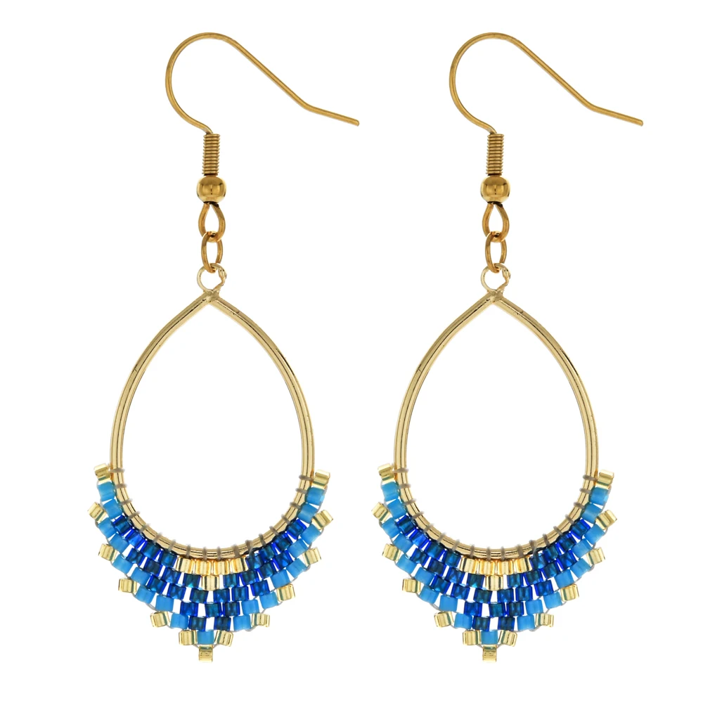 ZMZY Boho Earring Japan Miyuki Beads Earrings Glass Seedbeads Handmade woven earring Woman Fashion Hook Earring Gift
ZMZY Boho Earring Japan Miyuki Beads Earrings Glass Seedbeads Handmade woven earring Woman Fashion Hook Earring Gift