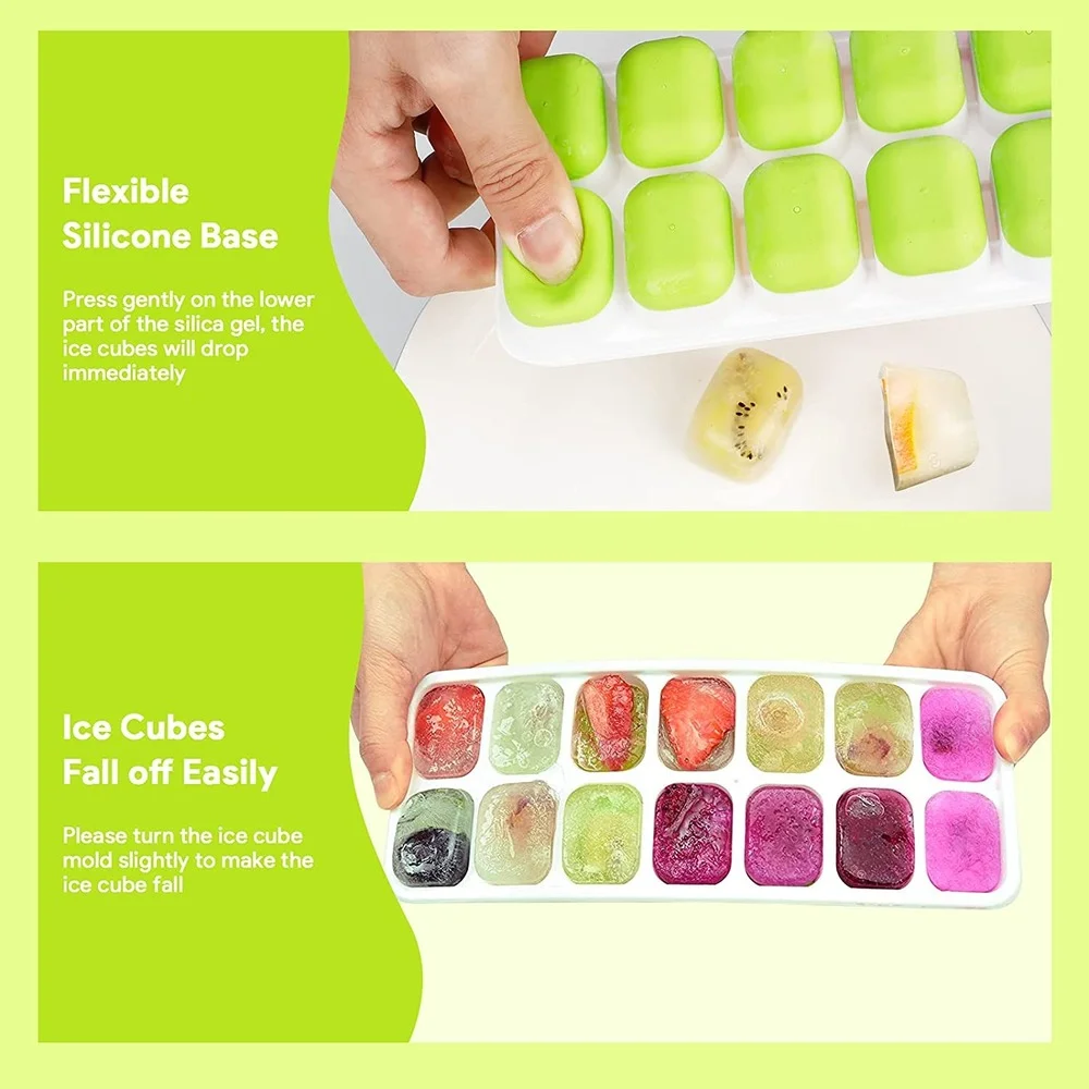 14 Grids Silicone Ice Mould DIY Food Grade Ice Tray Small Ice Cube Mold Maker with Spill-Resistant Removable Lid Kitchen Tools
14 Grids Silicone Ice Mould DIY Food Grade Ice Tray Small Ice Cube Mold Maker with Spill-Resistant Removable Lid Kitchen Tools