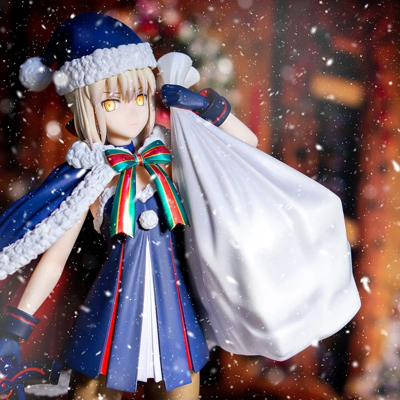 

Fate Stay Night Black Saber Рождественский костюм для косплея аниме экшн-фигурки из ПВХ японские игрушки кулы для хобби Игрушка Подарочная фигурка