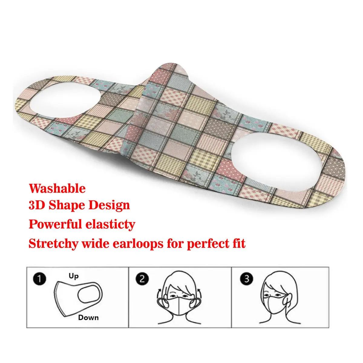 Mouth Mask Vintage Fabric Color Style Patchwork Design Dust Face Masks Cover Washable & Reusable for Adult Student Kids
Mouth Mask Vintage Fabric Color Style Patchwork Design Dust Face Masks Cover Washable & Reusable for Adult Student Kids