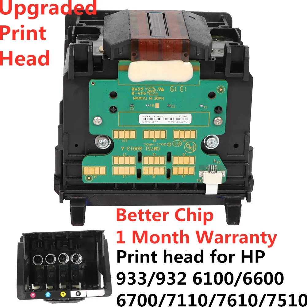 Home Office Printhead for HP933/932 6100/6600/6700/7110/7610/7510 Replacement Printhead Pinter head for HP
Home Office Printhead for HP933/932 6100/6600/6700/7110/7610/7510 Replacement Printhead Pinter head for HP