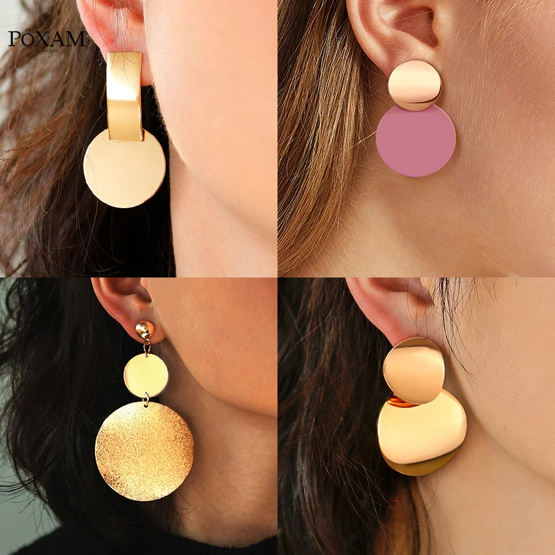 2021 Fashion Jewelry Sequin Hanging Gold Earring Vintage Geometric Round Korean Statement Round Dangle Drop Earrings for Women
2021 Fashion Jewelry Sequin Hanging Gold Earring Vintage Geometric Round Korean Statement Round Dangle Drop Earrings for Women