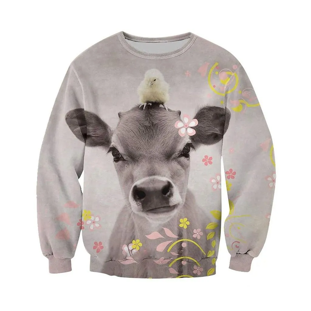 Cow and Little Duck Funny 3D All Over Printed Sweatshirt Unisex Hip Hop Pullover Casual Harajuku Streetwear 
Cow and Little Duck Funny 3D All Over Printed Sweatshirt Unisex Hip Hop Pullover Casual Harajuku Streetwear