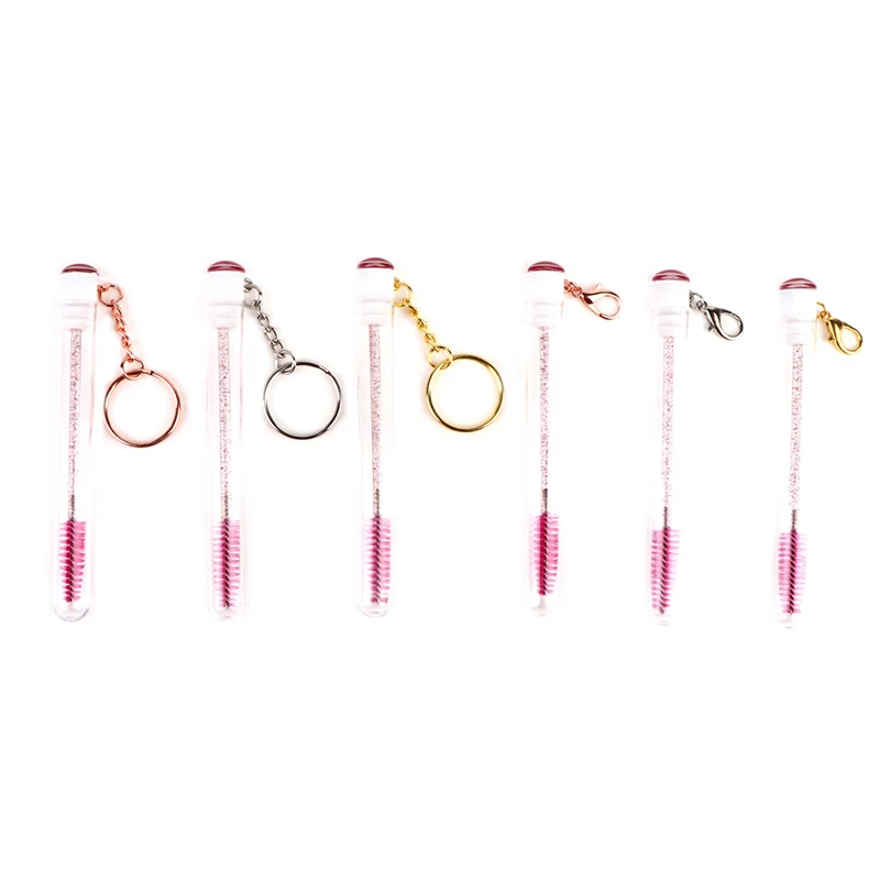 Newest Eyelash Brush Tube With Gold Chain Glitter Mascara Wand For Lash Extension Clear Micro Comb Container
Newest Eyelash Brush Tube With Gold Chain Glitter Mascara Wand For Lash Extension Clear Micro Comb Container