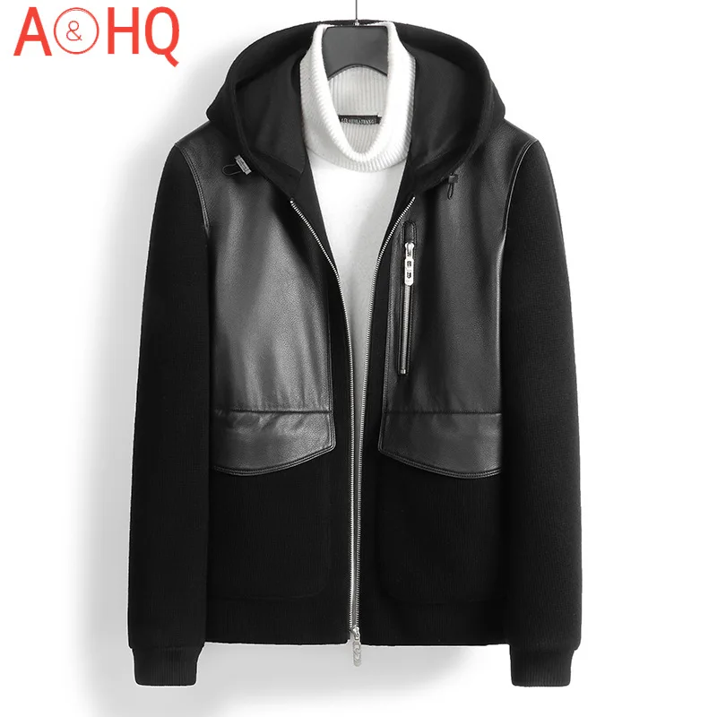 2021 Men's Genuine Sheepskin Leather Jacket Men Clothing Autumn and Winter Jackets Mens Hooded Coat Ropa Hombre LXR992
2021 Men's Genuine Sheepskin Leather Jacket Men Clothing Autumn and Winter Jackets Mens Hooded Coat Ropa Hombre LXR992