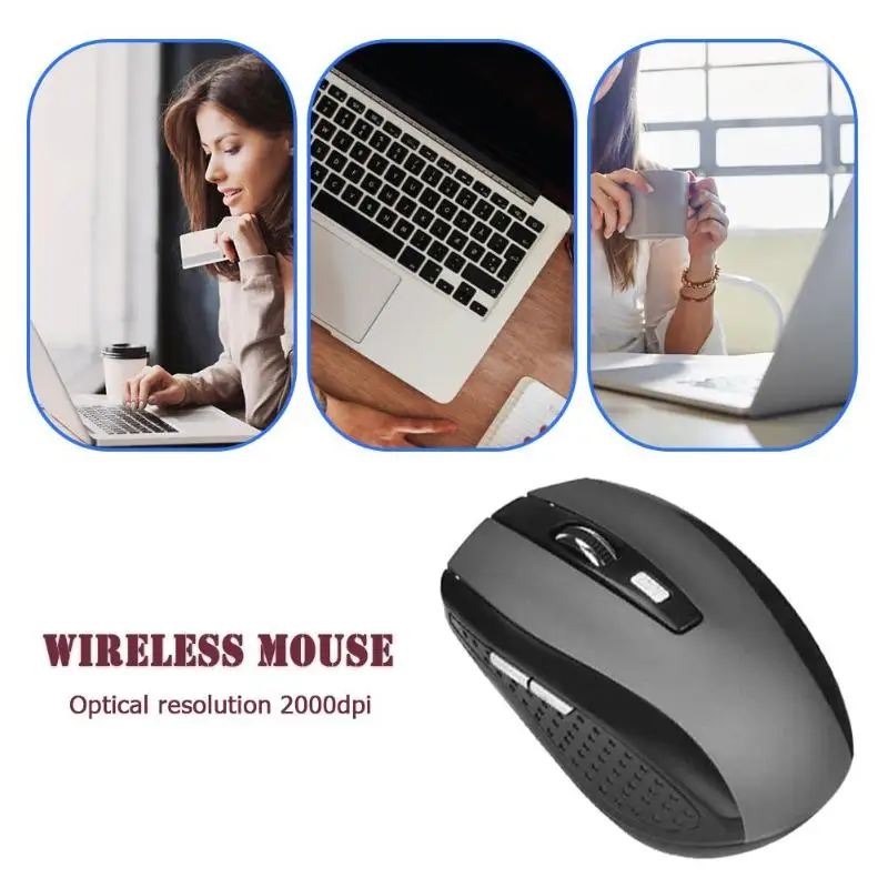 2.4GHz Wireless Optical Gaming Mouse Mice USB Receiver Professional Computer 2000 DPI 6 Buttons for PC Laptop Desktop | Компьютеры и