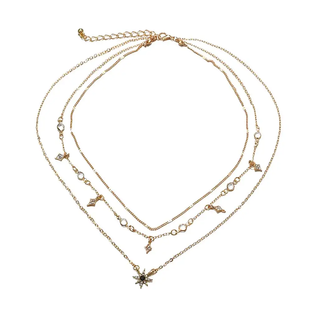Fashion New Multi-layer Star Pendant Necklace Tassel Pendant Multilayer Clavicle Necklace Women Charm Gold Party Gift
Fashion New Multi-layer Star Pendant Necklace Tassel Pendant Multilayer Clavicle Necklace Women Charm Gold Party Gift