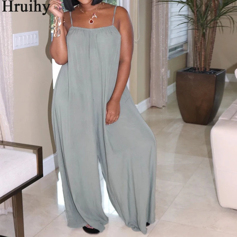 Romper Women Suspender Solid Backless Sexy Loose One Piece Jumpsuit Ruched Fashion Casual Party Night Club Vetement Femme 2020
Romper Women Suspender Solid Backless Sexy Loose One Piece Jumpsuit Ruched Fashion Casual Party Night Club Vetement Femme 2020