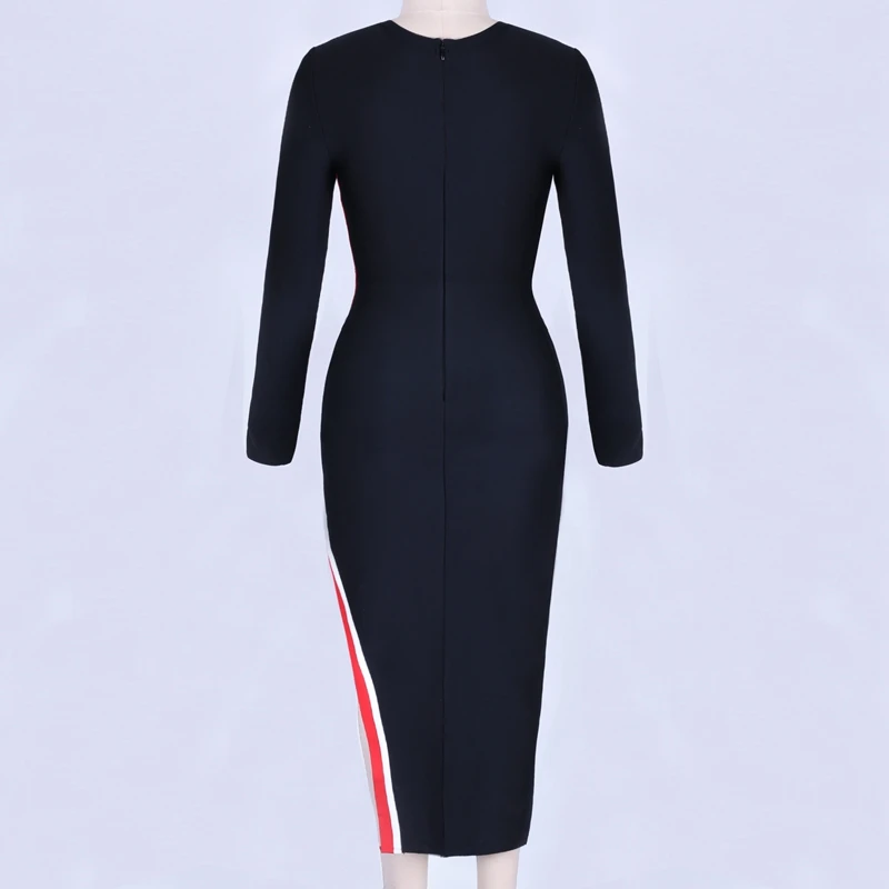 2020 New Women black round neck long sleeve Vestido Celebrity evening party bodycon bandage dresses dropshipping
2020 New Women black round neck long sleeve Vestido Celebrity evening party bodycon bandage dresses dropshipping