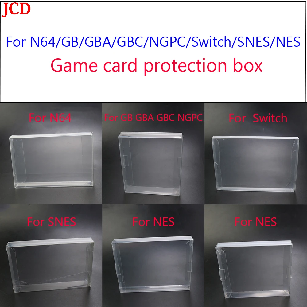 JCD 1 Pcs Transparent shell plastic PET box game FOR N64 /GB GBA GBC NGPC/ Switch/SNES/NES Game Card Box Protector Collection
JCD 1 Pcs Transparent shell plastic PET box game FOR N64 /GB GBA GBC NGPC/ Switch/SNES/NES Game Card Box Protector Collection