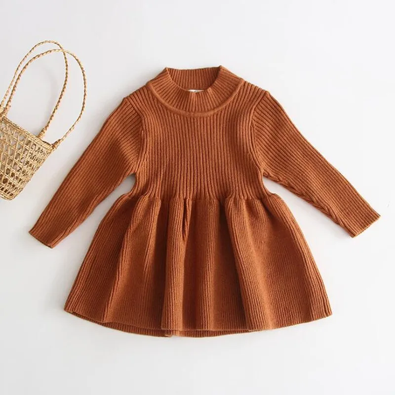 Baby Girls Dress Children Clothes Princess Girls Knitted Casual Long Sleeve Solid Party A-line Dresses Little Girls Clothing
Baby Girls Dress Children Clothes Princess Girls Knitted Casual Long Sleeve Solid Party A-line Dresses Little Girls Clothing