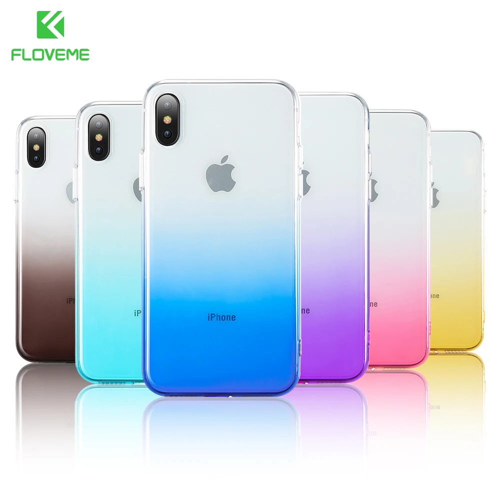 Мягкий прозрачный чехол FLOVEME для iPhone 11 Pro Max Ультратонкий телефона 7 8 6s Plus X XR XS MAX 5S 5