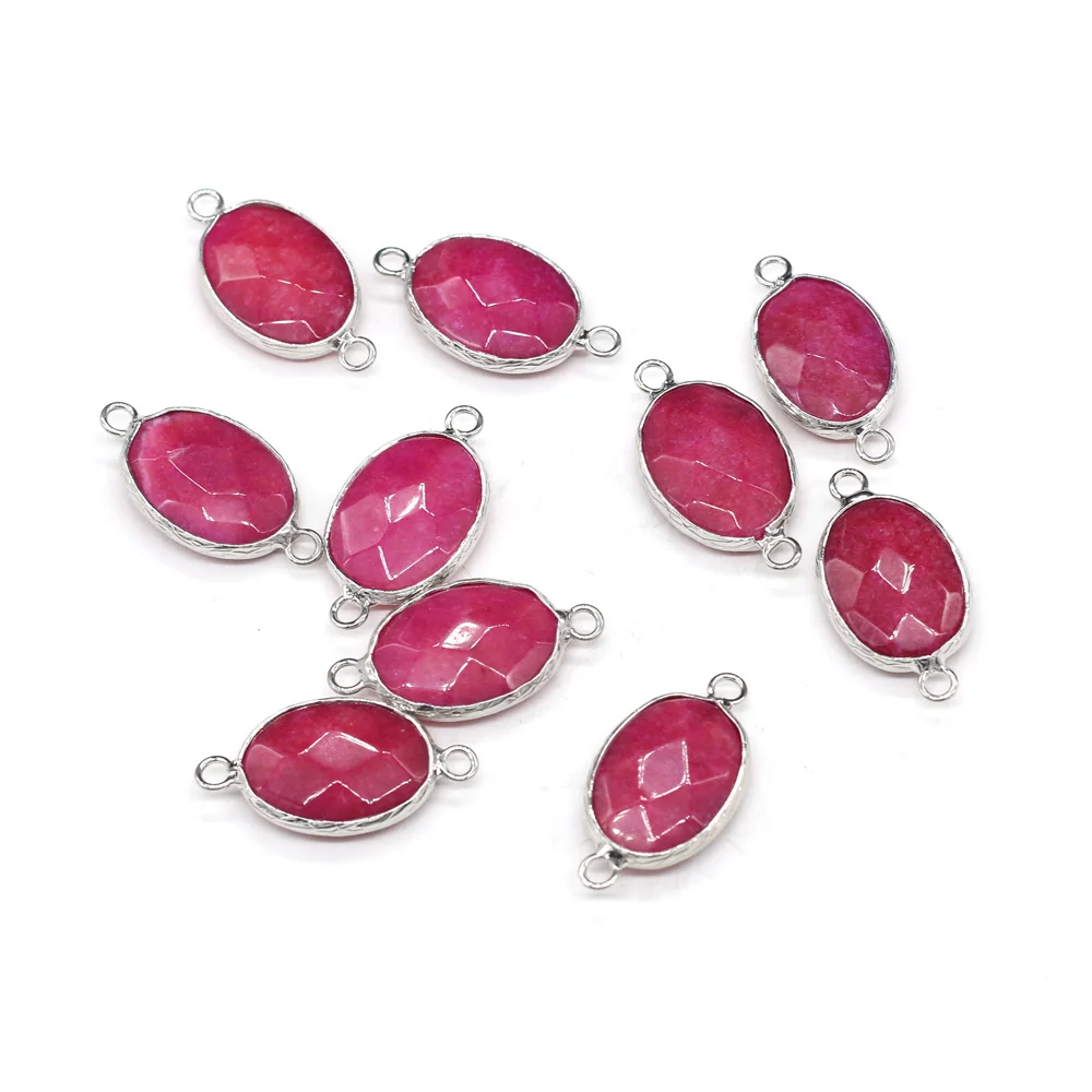 2pcs Natural Stone Pendant Connectors Oval Natural Agates Pendnat Connectors Charms for Women Jewelry Necklace Making 14x27mm
2pcs Natural Stone Pendant Connectors Oval Natural Agates Pendnat Connectors Charms for Women Jewelry Necklace Making 14x27mm