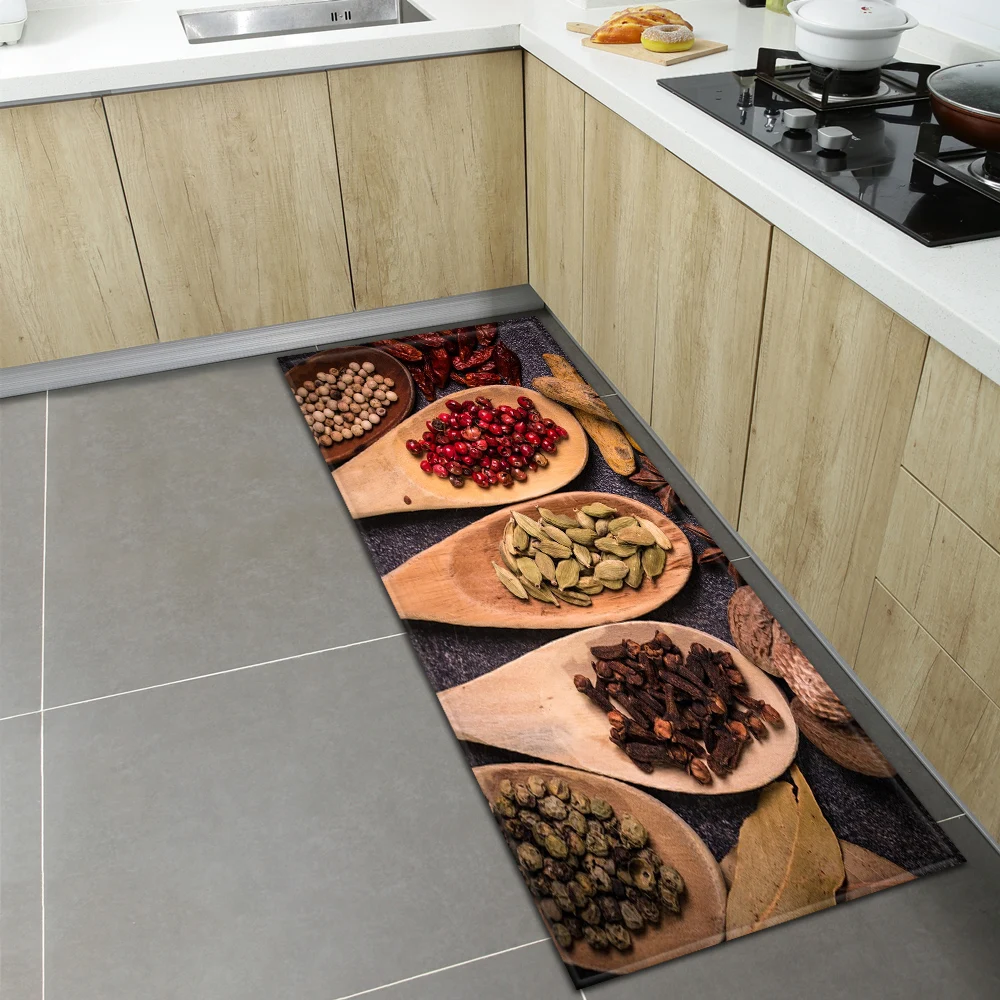 Kitchen Rug Home Entrance Doormat Spices 3D Pattern Hallway Balcony Bathroom Non-Slip Floor Mat Bedroom Living Room Decor Carpet
Kitchen Rug Home Entrance Doormat Spices 3D Pattern Hallway Balcony Bathroom Non-Slip Floor Mat Bedroom Living Room Decor Carpet