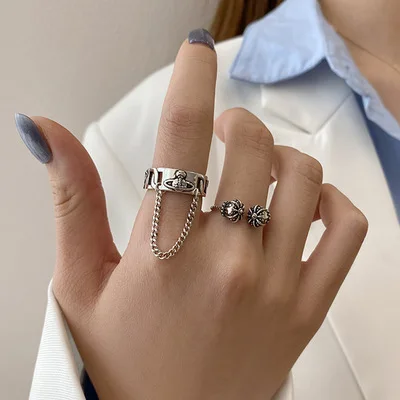 Heavy Industry Combination ring For Men And Women 925 Sterling Silver Personality Fashion Cold Style Minority Design 2021
Heavy Industry Combination ring For Men And Women 925 Sterling Silver Personality Fashion Cold Style Minority Design 2021