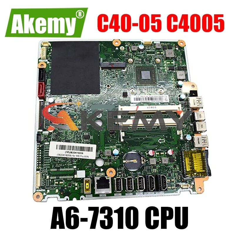Высокое Качество для Lenovo C40-05 C4005 материнская плата с A6-7310 процессор FRU 5B20K16063 100% тестирование Быстрая доставка
Высокое Качество для Lenovo C40-05 C4005 материнская плата с A6-7310 процессор FRU 5B20K16063 100% тестирование Быстрая доставка