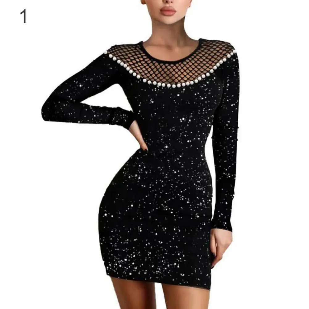 Sexy Sheer Mesh High Neck Bodycon Mini Dress Women Dress Mesh Stitching Skinny Temperament Tight Dress Fashion Ladies Vestidos
Sexy Sheer Mesh High Neck Bodycon Mini Dress Women Dress Mesh Stitching Skinny Temperament Tight Dress Fashion Ladies Vestidos