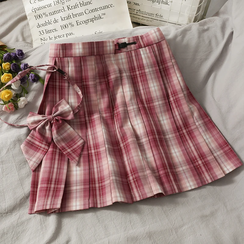 Spring Sweet Vintage bowknot high waist slimming plaid skirt female 2020 autumn retro pleated mini skirt for womens sailor skirt
Spring Sweet Vintage bowknot high waist slimming plaid skirt female 2020 autumn retro pleated mini skirt for womens sailor skirt
