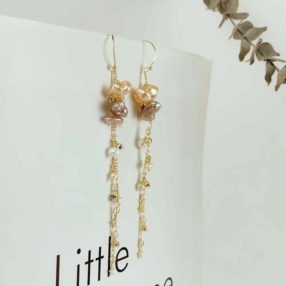 Korean Elegant Natural Freshwater Pearl Tassel Earrings For Women 2019 New Fashion Elegant Pendientes Oorbellen Jewelry Gift
Korean Elegant Natural Freshwater Pearl Tassel Earrings For Women 2019 New Fashion Elegant Pendientes Oorbellen Jewelry Gift