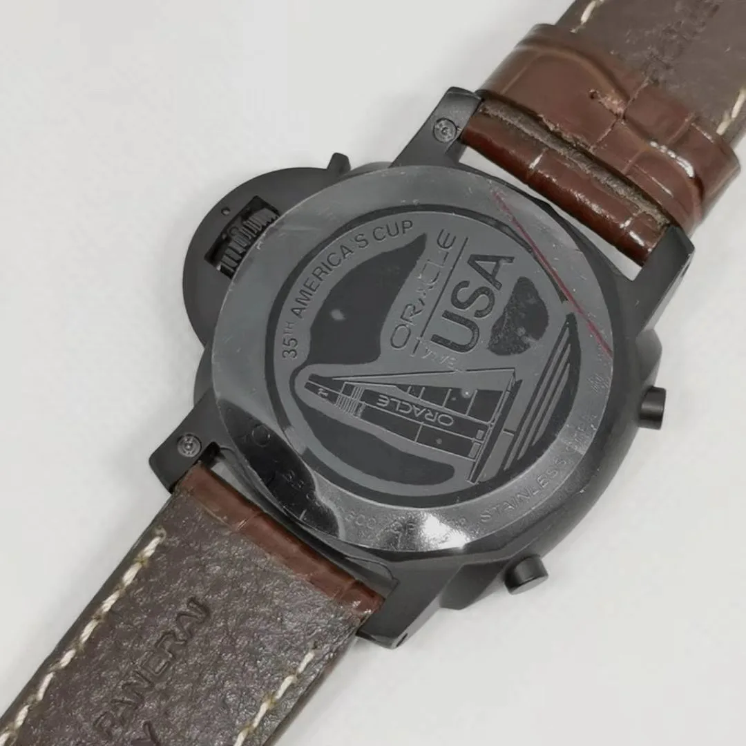 Luxury Brand New Men Automatic Mechanical Ameraican CUP 1950 Stainless Steel Watches FlyBack Leather Luminous 44MM Black Case
Luxury Brand New Men Automatic Mechanical Ameraican CUP 1950 Stainless Steel Watches FlyBack Leather Luminous 44MM Black Case