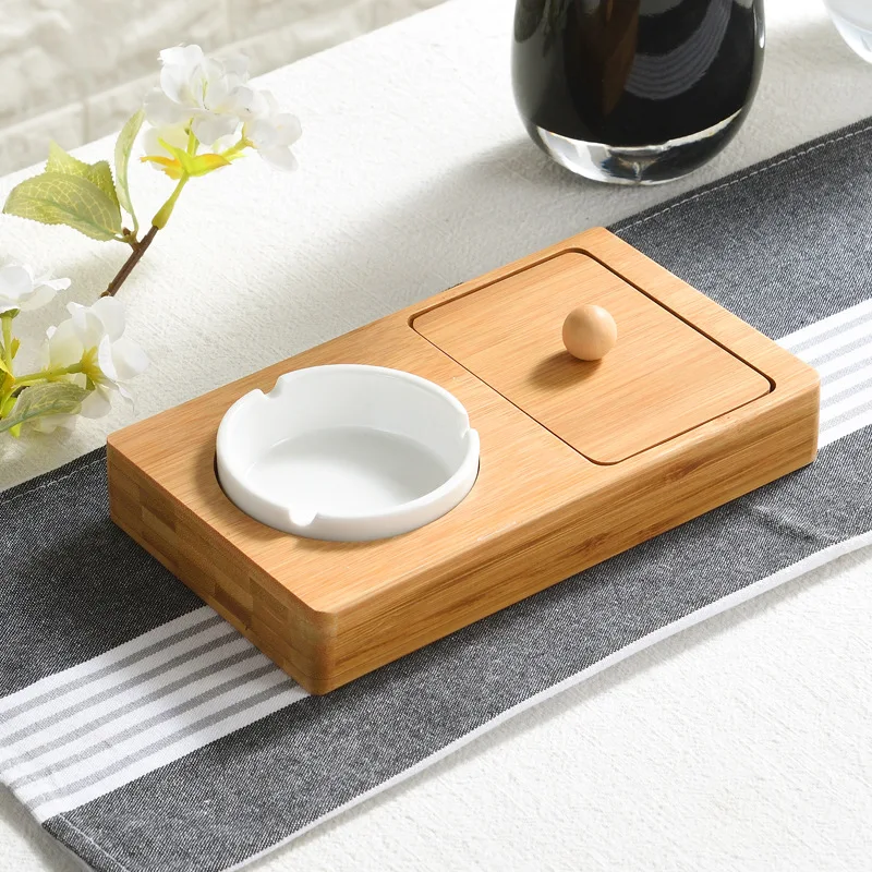 Japanese Style Bamboo ashtray with lid multi-function ashtray office living room coffee table decoration ornaments ashtray
Japanese Style Bamboo ashtray with lid multi-function ashtray office living room coffee table decoration ornaments ashtray
