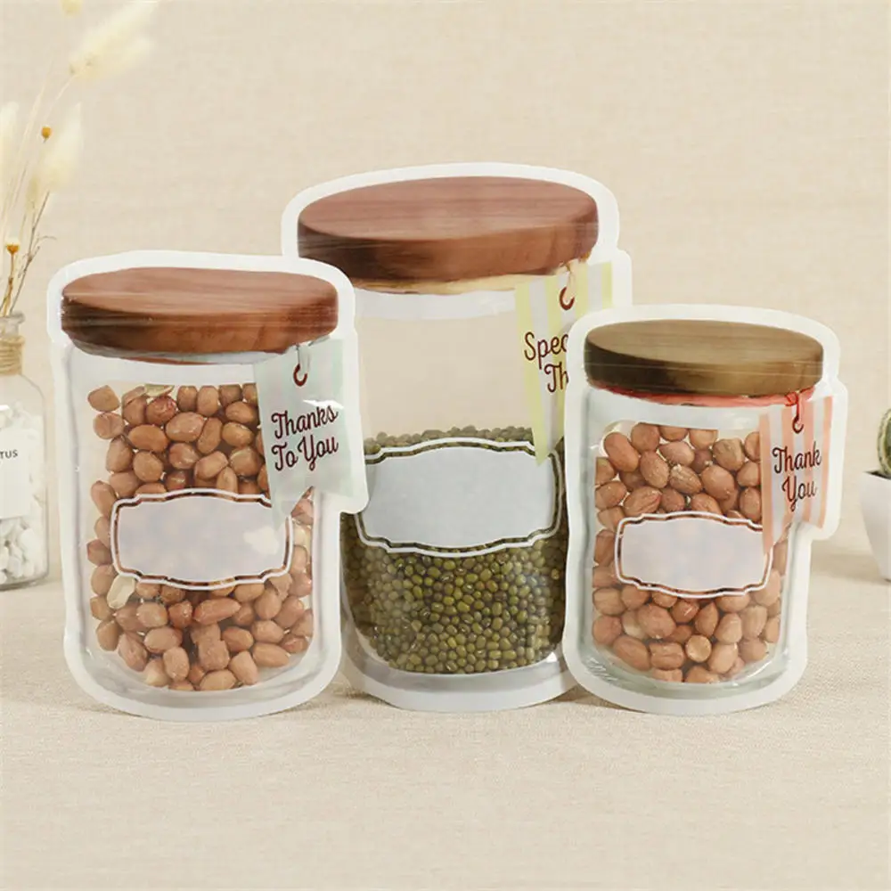 3 Pcs Reusable Jar Bottle Shape Bags Biscuit Transparent Frosted Food Waterproof Ziplock Container Saver Vacuum Packing Fresh
3 Pcs Reusable Jar Bottle Shape Bags Biscuit Transparent Frosted Food Waterproof Ziplock Container Saver Vacuum Packing Fresh