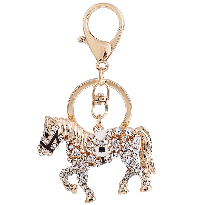 Unique Crystal Rhinestone Horse Keychains Metal Keychain For Women Bag Charm Pendant Men Keyrings Car Key Ring Holder Wholesale
Unique Crystal Rhinestone Horse Keychains Metal Keychain For Women Bag Charm Pendant Men Keyrings Car Key Ring Holder Wholesale