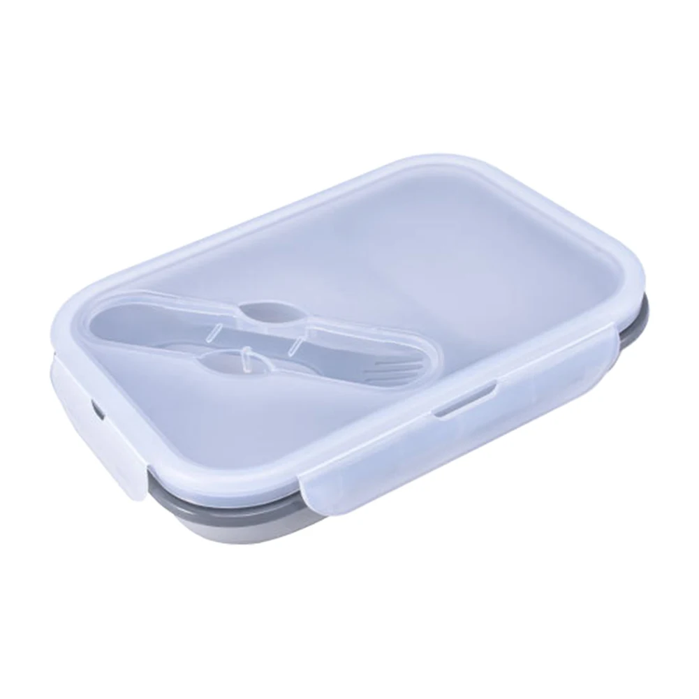 Food Storage Collapsible Silicone Travel With Spoon Container 2 Compartments Portable Camping Microwave Safe Lunch Box Kitchen
Food Storage Collapsible Silicone Travel With Spoon Container 2 Compartments Portable Camping Microwave Safe Lunch Box Kitchen