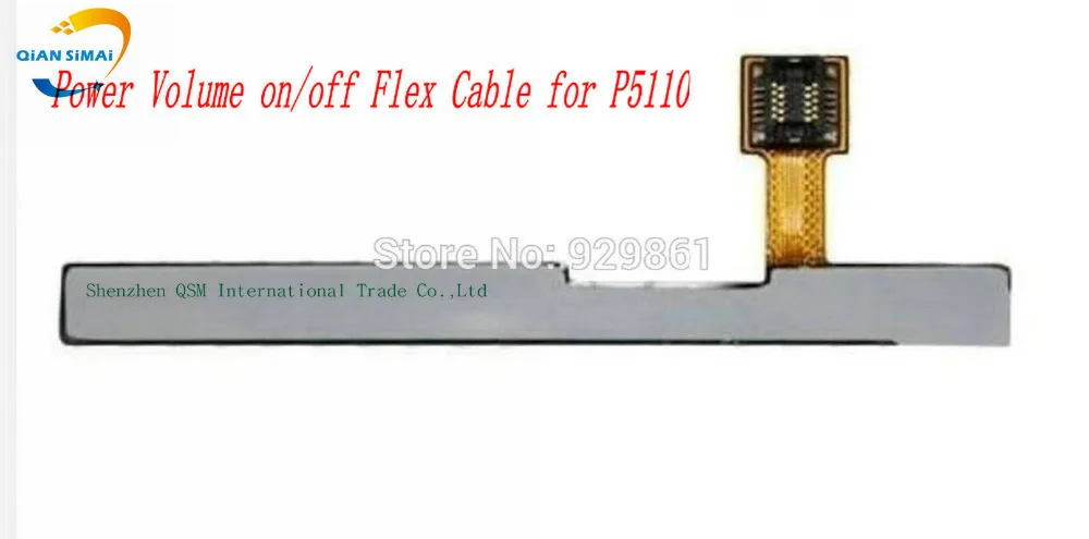 1 шт. новый 100% Оригинальный гибкий кабель для включения/выключения питания + кнопки увеличения/уменьшения громкости для Samsung Galaxy Tab 2 7. 0 P5100 P5110