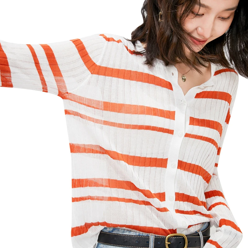 Women's cardigan knitted sweater spring and summer long sleeve V-neck casual street fashion women's coat
Women's cardigan knitted sweater spring and summer long sleeve V-neck casual street fashion women's coat