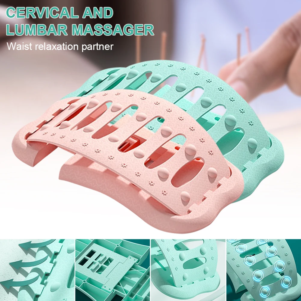 Back Stretcher Massager 36 Acupressure Points 3-Level Adjustment Waist Neck Fitness Lumbar Cervical Spine Support Pain Relief
Back Stretcher Massager 36 Acupressure Points 3-Level Adjustment Waist Neck Fitness Lumbar Cervical Spine Support Pain Relief