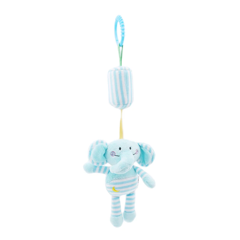 2020 Soft Newborn Plush Rattle Toys Baby Crib Stroller Rattles Cartoon Animal Frog Elephant Rabbit Cat Lion Hanging Toys 0M+