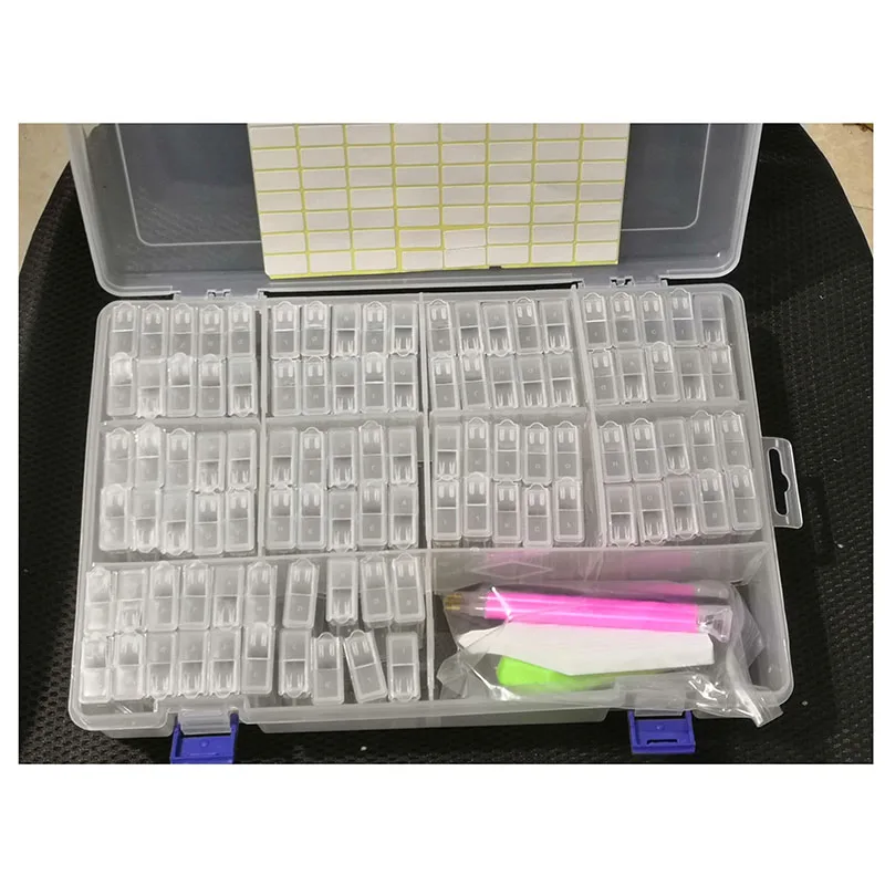 40/64/100 PCS Diamond Painting Cross Stitch Tools Beads Container Diamond Embroidery Storage Accessory Mosaic Convenience Box
40/64/100 PCS Diamond Painting Cross Stitch Tools Beads Container Diamond Embroidery Storage Accessory Mosaic Convenience Box