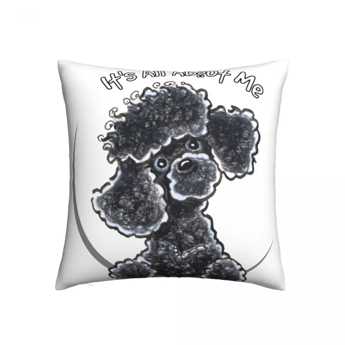 Poodle Pillow Case Black Toy Poodle IAAM Fitted Sofa Zipper Pillowcase Summer Funny Polyester Cover
Poodle Pillow Case Black Toy Poodle IAAM Fitted Sofa Zipper Pillowcase Summer Funny Polyester Cover
