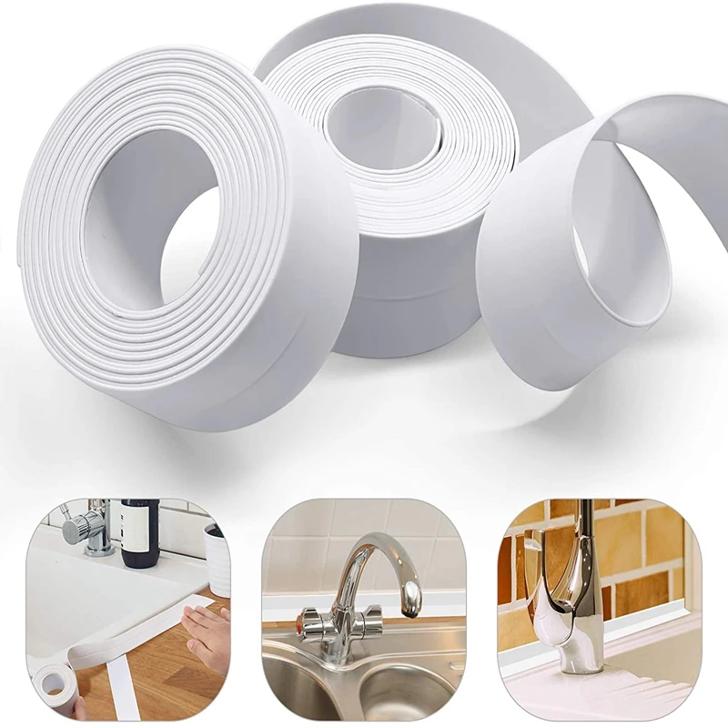 2021 New PVC Bathroom Kitchen Shower Sink Bathtub Seal Tape Caulk Strip Self Adhesive Waterproof Wall Sticker Sink Edge Tape
2021 New PVC Bathroom Kitchen Shower Sink Bathtub Seal Tape Caulk Strip Self Adhesive Waterproof Wall Sticker Sink Edge Tape