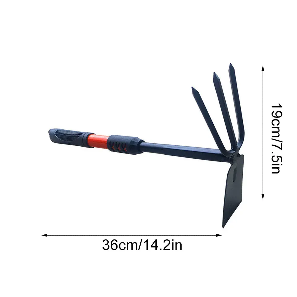 Multifunction Gardening Hoe Rake Double-Head Hand Tool Gardening Portable Three-Tooth Harrow For Planting Weeding Digging Tool
Multifunction Gardening Hoe Rake Double-Head Hand Tool Gardening Portable Three-Tooth Harrow For Planting Weeding Digging Tool