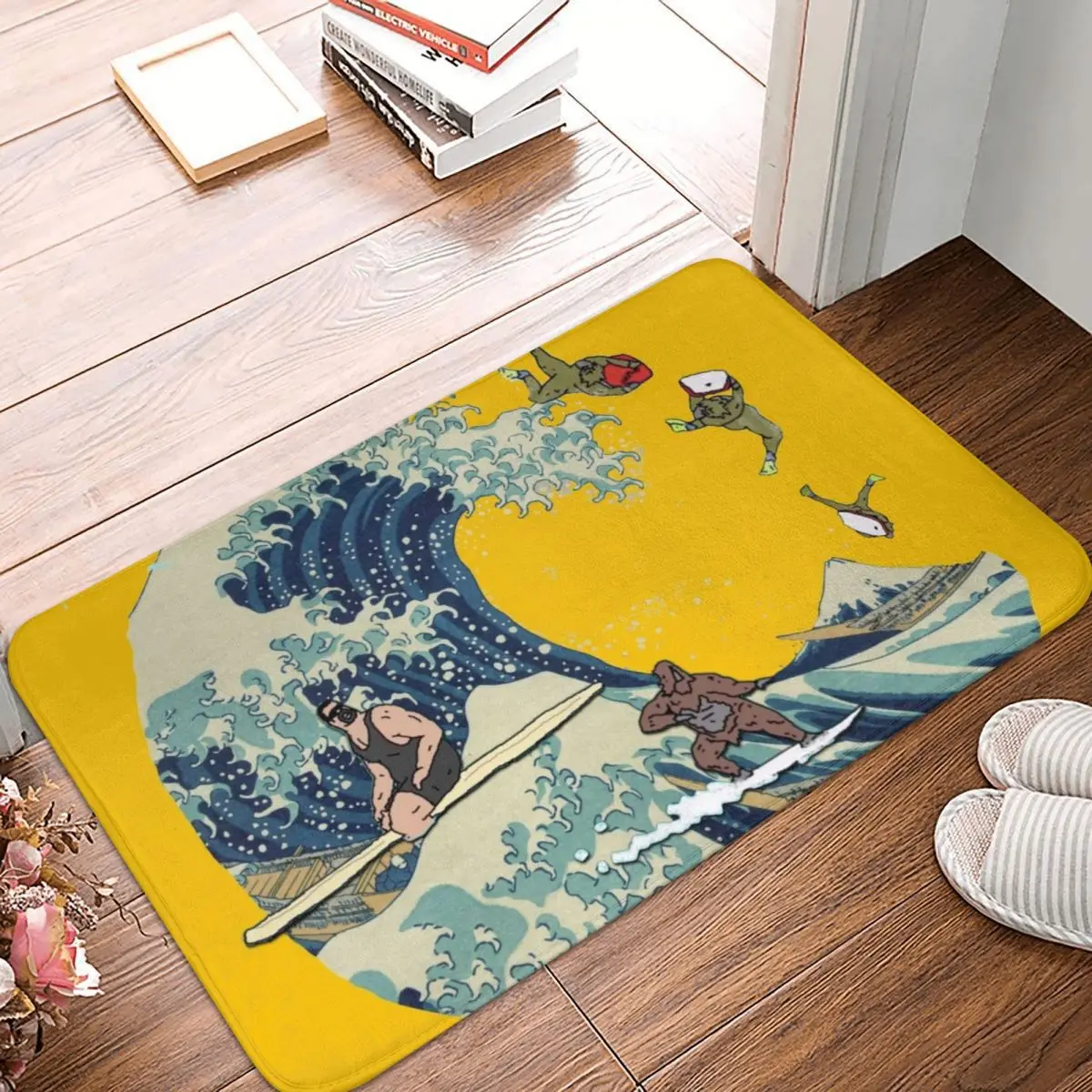 Great Wave Of Browntown Doormat Carpet Mat Rug Polyester PVC Anti-slip Floor Decor Bath Bathroom Kitchen Bedroom 40x60
Great Wave Of Browntown Doormat Carpet Mat Rug Polyester PVC Anti-slip Floor Decor Bath Bathroom Kitchen Bedroom 40x60
