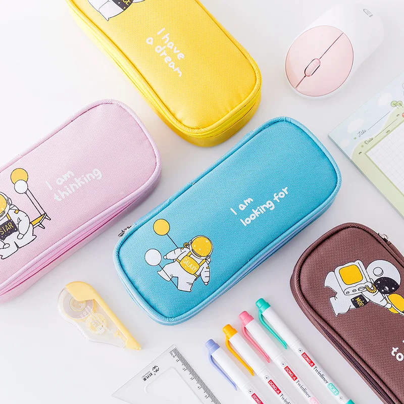 Large capacity pencil case study stationery astronaut cartoon storage pencil case ins Style stationery Back to school supplies
Large capacity pencil case study stationery astronaut cartoon storage pencil case ins Style stationery Back to school supplies