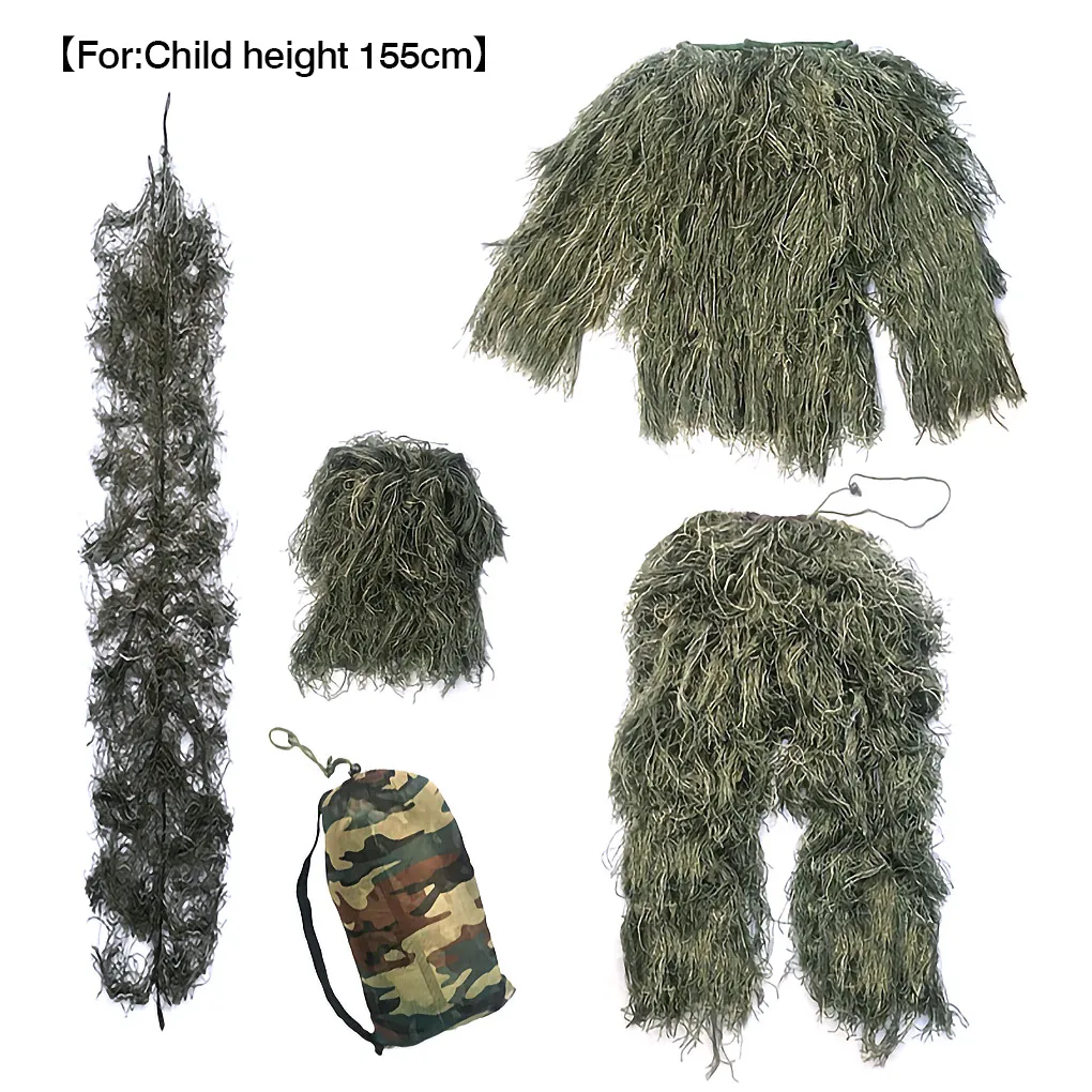 Kids Jungle Suit Outdoor Hunting Camouflage Hidden Clothes Child CS Training Suit Sniper Birdwatch Airsoft Clothes Set
Kids Jungle Suit Outdoor Hunting Camouflage Hidden Clothes Child CS Training Suit Sniper Birdwatch Airsoft Clothes Set