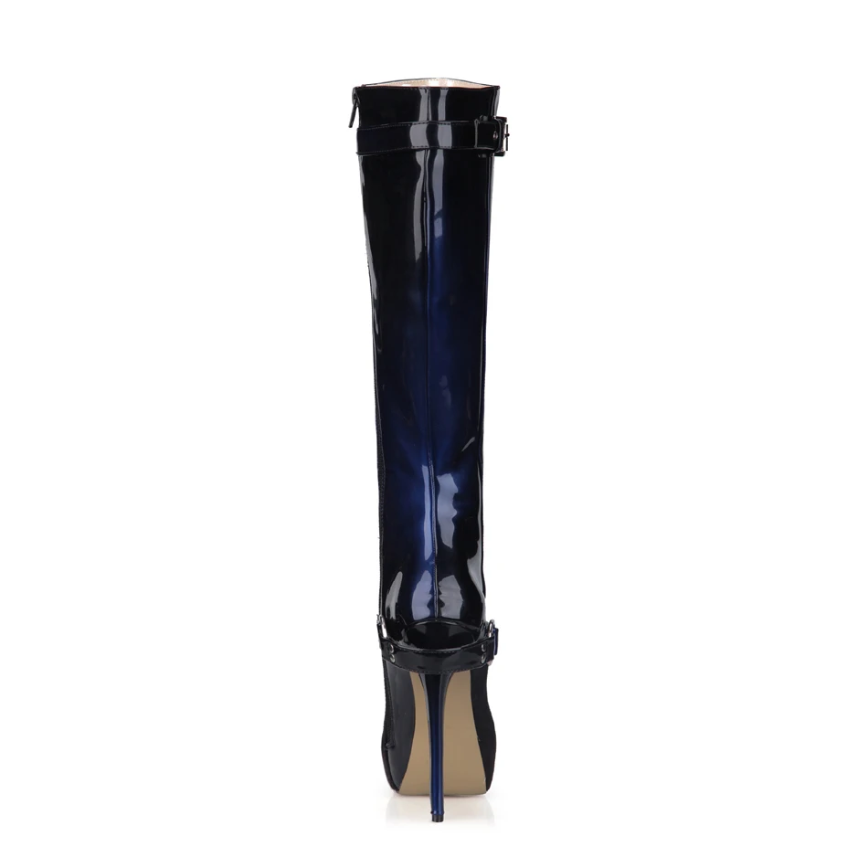Women Stiletto High Heel Knee-High Boots Round Toe Black Buckles Platform Fashion Dress Evening Party Lady Long Boots 4BT-o5
Women Stiletto High Heel Knee-High Boots Round Toe Black Buckles Platform Fashion Dress Evening Party Lady Long Boots 4BT-o5