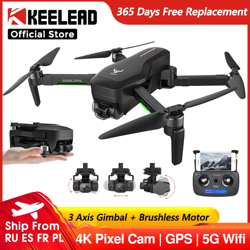 ZLRC зверь SG906 Pro 2 бесщеточным Мотором с 3 осевому гидростабилизатору GPS 5G WI FI FPV