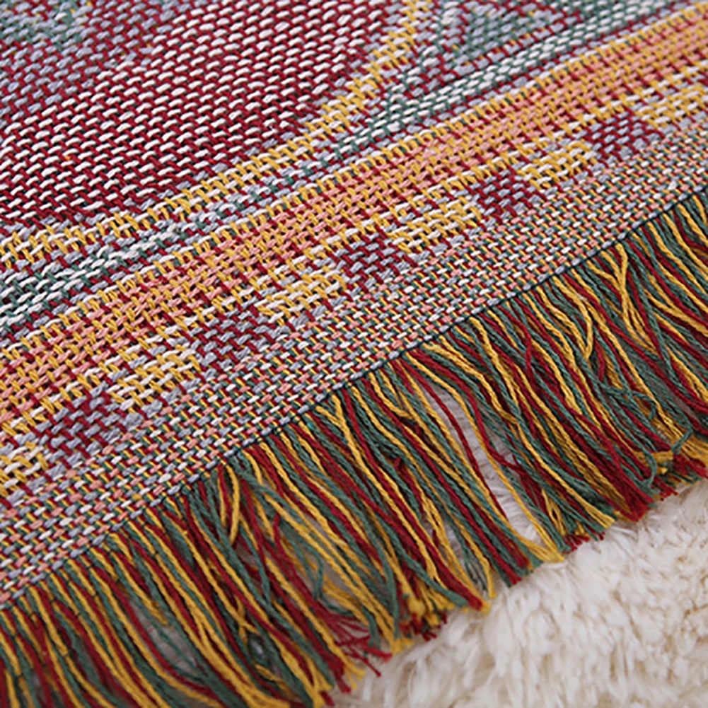 Одеяло для стула 130*180 см с картой мира дизайнерский мягкий хлопковый плед коврик
