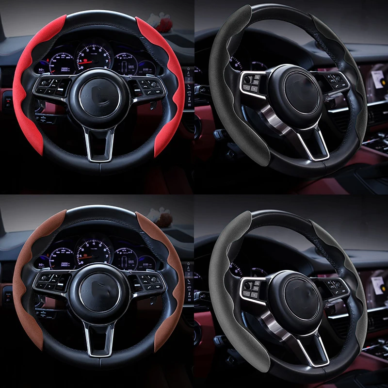 2021 New Suede Car Steering Wheel Cover Four Seasons Applicable Buckle Cover Non-slip Steering Wheel Cover
2021 New Suede Car Steering Wheel Cover Four Seasons Applicable Buckle Cover Non-slip Steering Wheel Cover